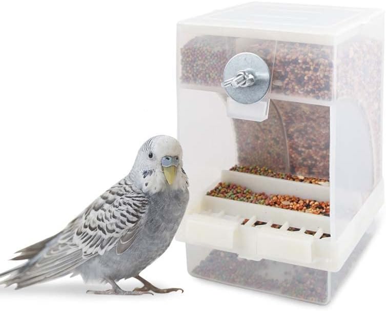 Автоматичен фидер на птици без елементарно, 2, Клетка за хранене на Папагали, Аксесоари за птици, хранилки, Вградена