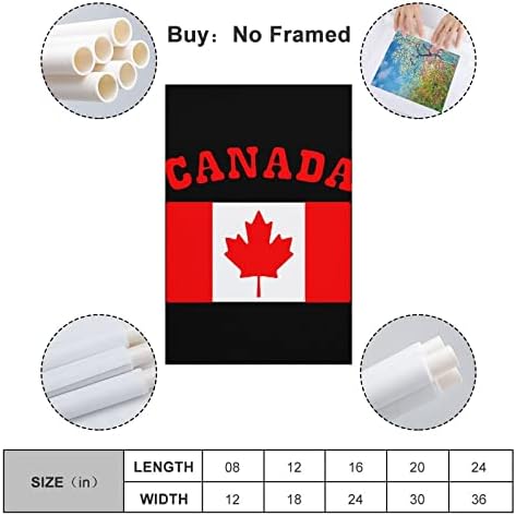 Флаг на Канада Публикува Стенни Живопис, Съвременно Произведение на Изкуството, Вертикално Подвесное Изображение