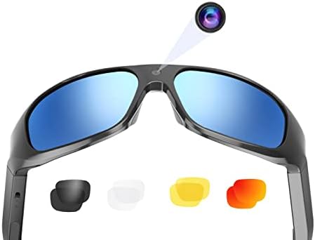 Умни Видео Очила OhO 4K Pro с резолюция от 24 М H. 265, Слънчеви очила за спортна камера с вградена памет от 256 GB,