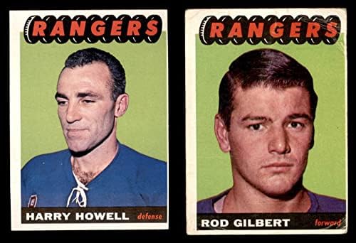1965-66 Топпс Ню Йорк Рейнджърс В екипа на сет Ню Йорк Рейнджърс - Хокей (сет) VG/EX+ Рейнджърс - Хокей на лед