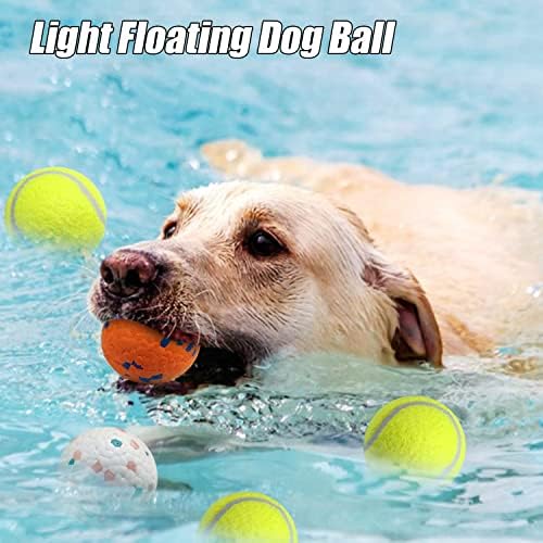 Топки за кучета DLDER за Агресивни Жевателей, Неразрушаемые Плаващи Надуваеми Топки за кучета от Малките породи, Леки топки за мини тенис за кучета от Средни размери -