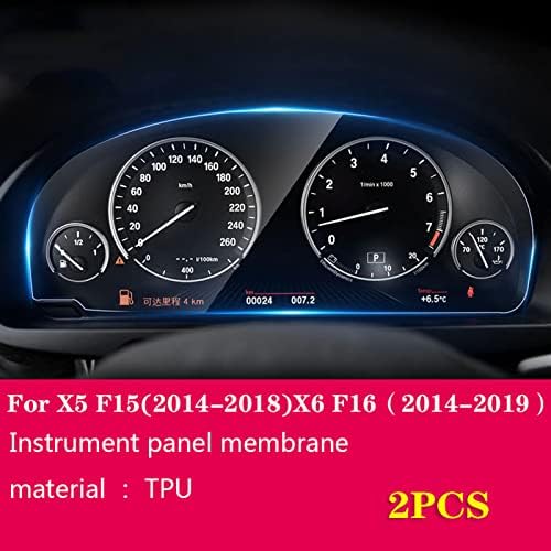 JINQIUTE Автомобилна Вътрешна Таблото, Мембранен LCD Екран, Украса Защитно Фолио от TPU, за BMW F15 F16 X5 X6 2014-2018