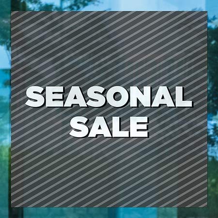CGSignLab |Сезонна разпродажба - Стикер на прозореца в сивата лента | 24 x24