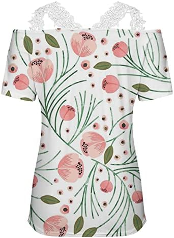 Iuhan / Дамски Елегантни Блузи С Цветя, Завързана Довършителни работи, Основни Свободни Модни Ризи за Жени,