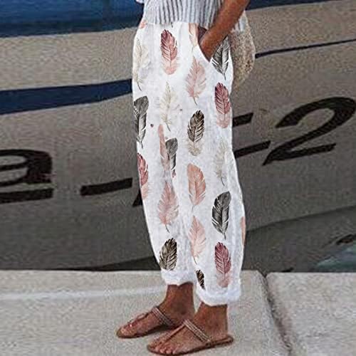 MIASHUI Панталони на експозиции Женски Миниатюрни Дамски Модерен Панталон с Джоб за Ежедневните си Гамаши, с Висока
