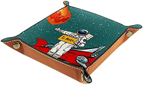 Тава За Тоалетка За Маса, Поднос За Съхранение Тоалетна Бачка, Тава За Баня От Смола, Cartoony Космически Астронавт На Марс