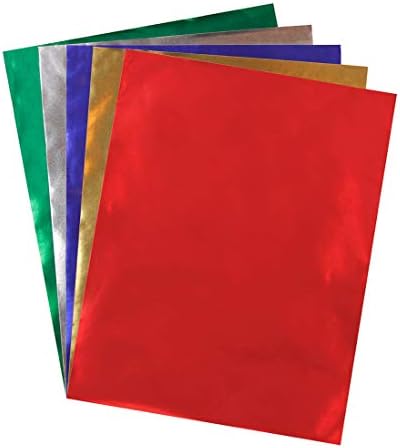 Hygloss Products Листове хартия от метално фолио за декоративно и приложно изкуство, дейности в клас и художници