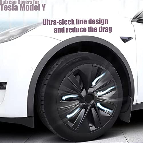 Капачки, Капачки на главините LydeLog за Tesla Model Y, 19-Цолови Капачки на Главините от ABS-пластмаса, Тежкотоварни
