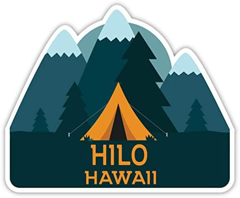 Hilo Хавайски Спомен 2-Инчов Винил Стикер Стикер Дизайн Кемпинговой Палатки