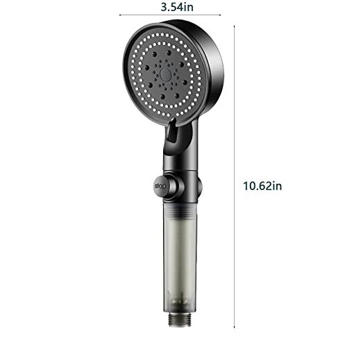 Накрайник за душ с 5 Режима на пръскане - Ръчно накрайник за душ с високо налягане с въглен филтър - Накрайник