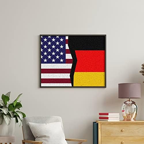 Знамената на Сащ и Германия, Боята по Номера, Комплекти за Акрилна Живопис Направи си сам, Художествен Занаят, Рисуване