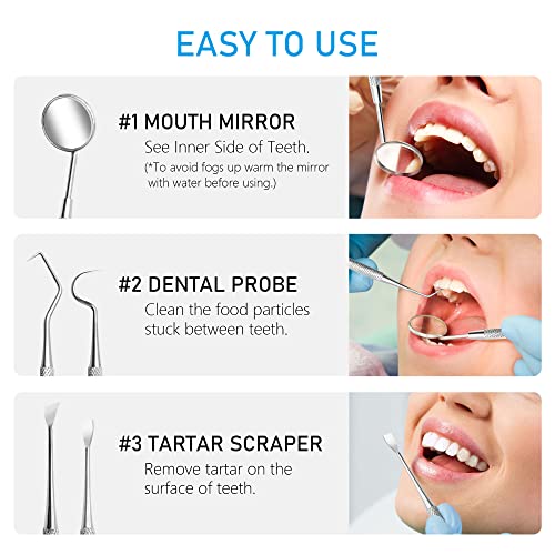 Средство за премахване на зъбната плака Преносими Стоматологични Инструменти клечки за Зъби от неръждаема стомана за Почистване