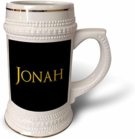 3дРоуз Джон красиво име за момче в Америка. Жълто към черно - стъклена чаша с 22 грама (stn-364301-1)