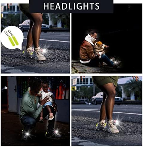 ходови светлини outtip Runner, 2 елемента Водоустойчив фарове за обувки IPX5, Нощно осветление за маратонки и в глинен съд - за кучета ходене на къмпинг, бягане, подходяща за