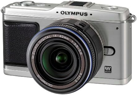 Цифров фотоапарат Olympus PEN E-P1 със Сменяеми обективи Micro Four Thirds 12,3 Mp с 3-инчов LCD дисплей и сребрист дигитален