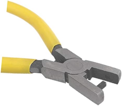 X-DREE Жълта Пластмасова ръкохватка с Квадратна дупка за колан, Кожен Бормашина, Клещи, Инструмент 3 mm x 3 mm (Жълта