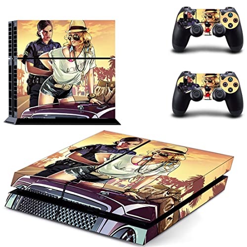 За PS4 SLIM - Играта Grand GTA Theft And Auto Стикер на кожата PS4 или PS5 За конзолата PlayStation 4 или 5 и контролери
