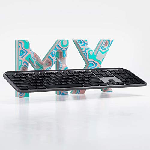 Logitech MX Keys Подобрена Безжична клавиатура с подсветка за Mac, клавиши с led подсветка, Bluetooth, USB-C, съвместима с