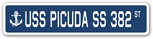 USS PICUDA SS 382 Уличен Знак Подарък Опитни-Моряку Кораб на ВОЕННОМОРСКИТЕ сили на САЩ