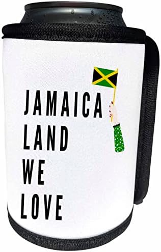 Триизмерно думи jamaica land, които обичаме, с ямайским. - Опаковки за бутилки-охладители (cc-361809-1)