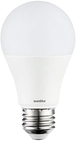 Стандартна крушка Sunlite 88347-СУ LED A19, 5,5 W (еквивалент на 40 Вата), 450 Лумена, Средна база (E26), с регулируема