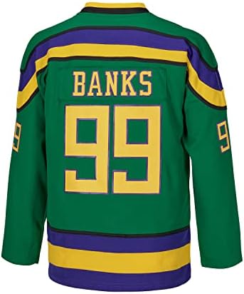 Младежки Хокейна Майк Чарли Конуей 96 Банкс 99 Тениски от филма Силни патица, Детски ризи