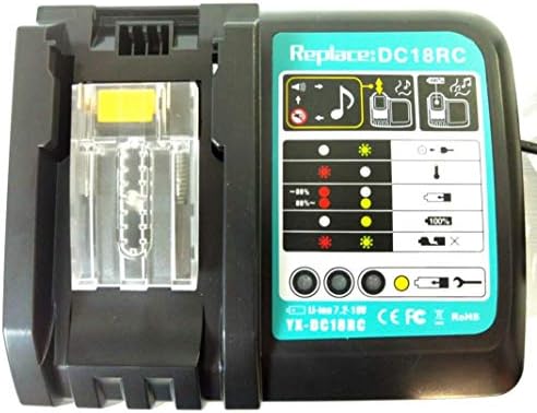 Зарядно устройство ANOITD DC18RC 14,4 V-18V LI-Ion Съвместими с Makita DC18RC DC18RD DC18RA DC18SD DC18SF за работа с BL1830