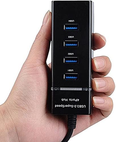 AYECEHI USB Хъб Ивица на USB порт 3.0, Високоскоростен USB концентратор на данни към 4 порта с led индикатор