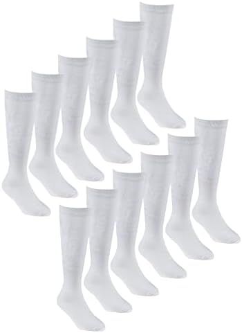 12 Чифта Чорапи до Коляното за момичета за училище | Sock Snob | Обикновена Дълги Бамбукови чорапи