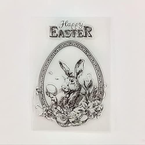 NZJ Happy Easter Happiness Swallow Rabbit Пластмасови Прозрачни Печати Happy Mother ' s Day за Производство на пощенски Картички, Декорации и Scrapbooking Направи си сам (С Великден Ден на майката)