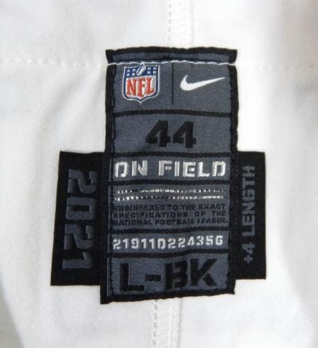 2021 Cleveland Browns Джордан Елиът 96 Използвана в играта Бяла Риза 44 DP41008 - Използваните В играта тениски NFL
