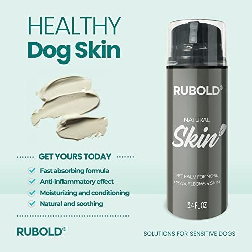 RUBOLD Естествена Грижа за кожата на кучето - Балсам за кучешки Лапи и защита от раздразнения на кожата на Кучето за суха