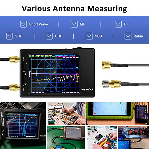 [Обновен] Вектор мрежов анализатор AURSINC NanoVNA-H с 32 GB SD карта 10 khz до 1,5 Ghz ТВ V3.6 | HF VHF UHF Антена анализатор, Измеряющий параметри, коефициент на постоянна вълна на напреже?