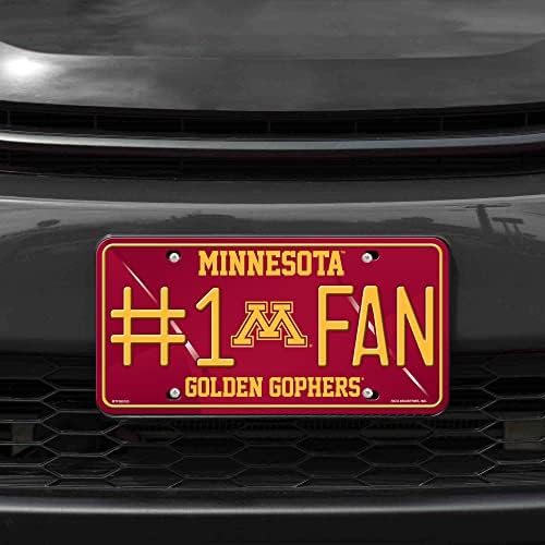 Метален Етикет с Номер на знака на вентилатора Rico Industries NCAA Minnesota Golden Gophers 1