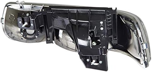 Черен корпус Headligiht Предните светлини + Комплект инструменти е Съвместим с Chevy Silverado Surburban Tahoe GMT800
