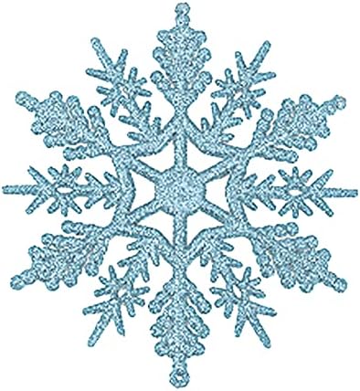 #4ddo29 24Шт Коледна Украса във формата на Снежинки Коледно Дърво Украса на Мястото за Провеждане на Програмата Висулка (7,5 см)
