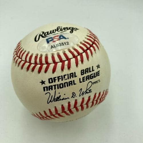 Уили Мейс Подписа Автограф Официален Представител на Националната лига бейзбол PSA DNA COA - Бейзболни топки с Автографи