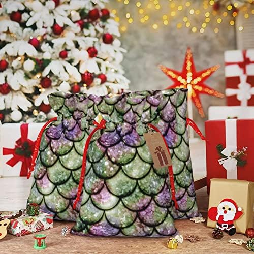 Чанти за Коледни подаръци С Завязками Augenstern, Лъскава-Русалка-Лилави Торбички За Опаковане на Подаръци, пликове За