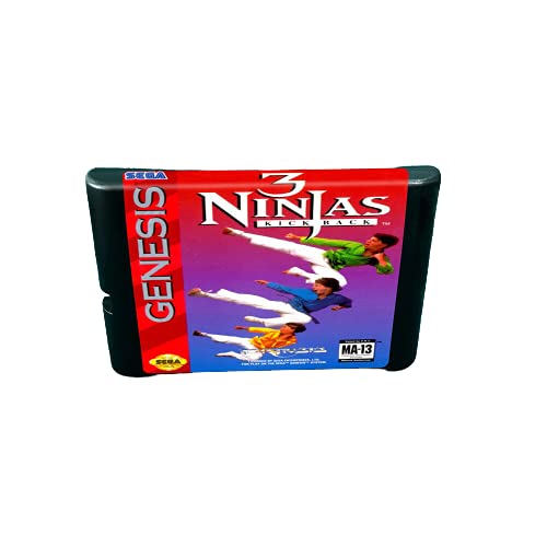 Aditi 3 Ninjas Kick Back - 16-битов игри касета MD конзола За MegaDrive Genesis (японски корпус)