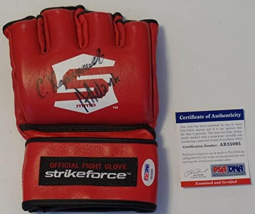 Ръкавици UFC с автограф на Андрей Арловского и Сергей Danko Psa/dna Coa Strikeforce - ръкавици с автограф от UFC