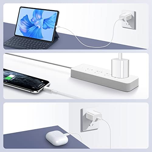CHEERINGARY 2 Комплекта стена зарядно устройство C USB за зарядното устройство iPhone, 20 W захранващ Адаптер PD