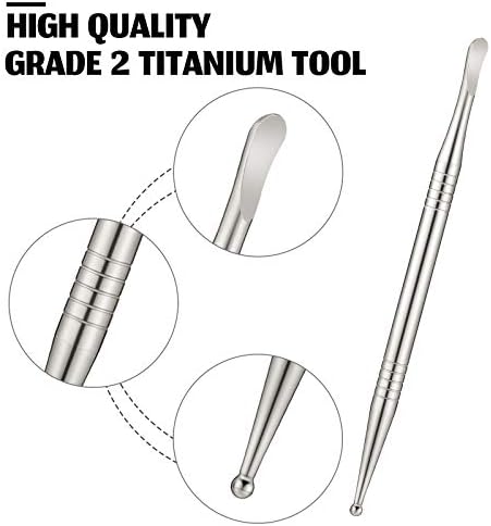 2 Броя 110 мм Титанови Инструменти от 2-ри клас, Сребърни Восъчни Инструменти за Дърворезба с Неплъзгащи дръжка на Инструмент