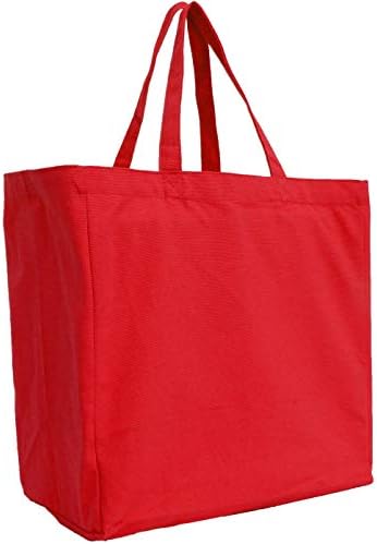 За многократна употреба Платно Хранителни чанти Threadart от памук за повишена здравина опаковка от 6 броя|, Със Здрави дръжки могат да се Настанят до 50 паунда | Екологич