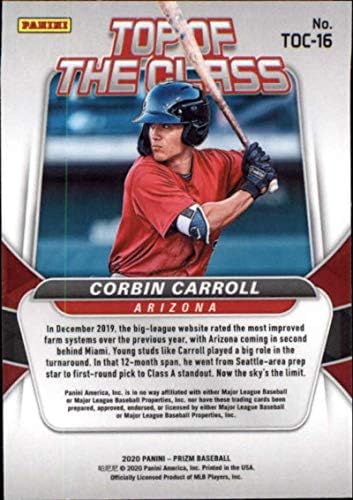 2020 Панини Prizm най-Добрият в класната стая №16 Corbin Карол Бейзболна картичка Аризона Даймондбэкс