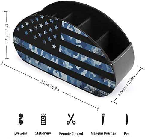 Държач на Дистанционното управление с Камуфляжным Флага на Американския Военноморски флот с 5 Отделения, Кутия-Органайзер за Дистанционно управление на Телевизор