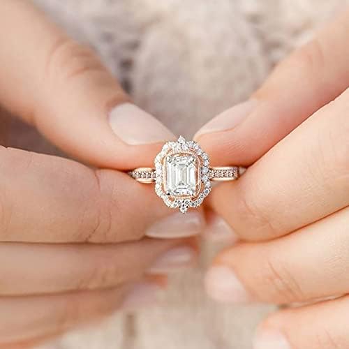Пръстени за жени, подаръци за рожден ден, 2023, модни дамски циркониеви украса, диамантен годежен пръстен