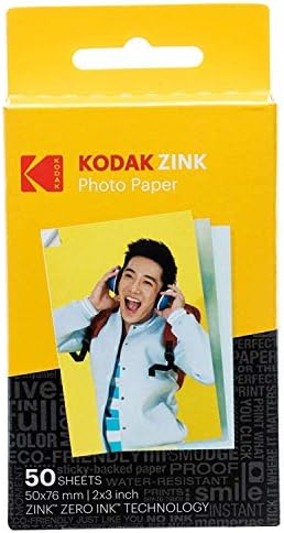 Стартов комплект от цинков хартия Kodak 2x3ʺ премиум-клас в мек калъф