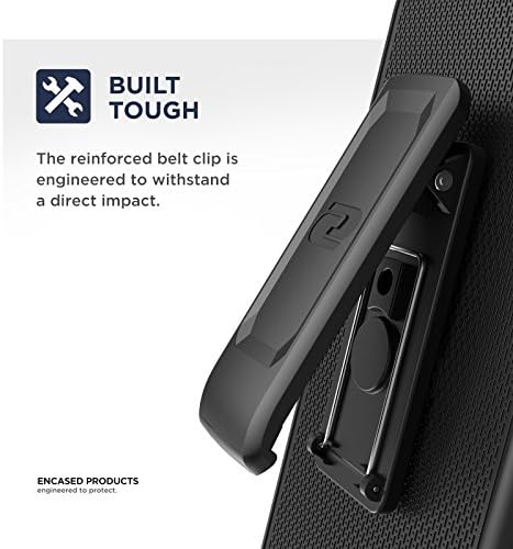 Калъф-клипса за колан Essential Phone Ph-1 в джоба (2019 DuraClip), с тънка дръжка и въртящ се държач (Essential Phone PH1) черно
