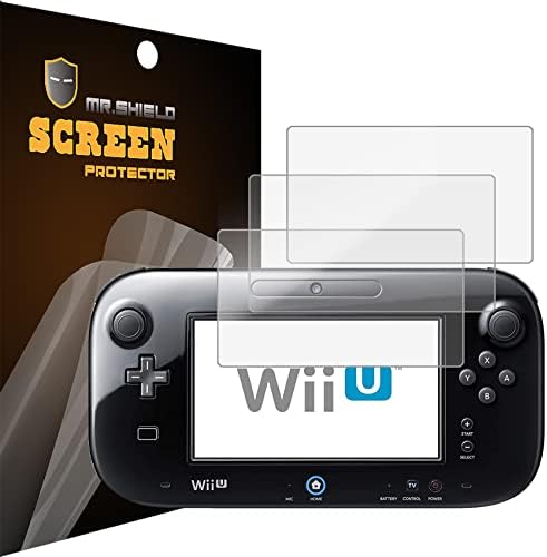 Mr.Щит [3 опаковки] е Предназначен за конзола Nintendo Wii U, Защитно фолио за екран против отблясъци [Matte] (PET