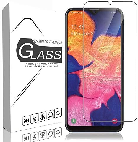 Защитно фолио за дисплея на Samsung Galaxy A10e UniSpg от закалено стъкло Твърдост 9H 2.5 D с ръбове, без мехурчета,